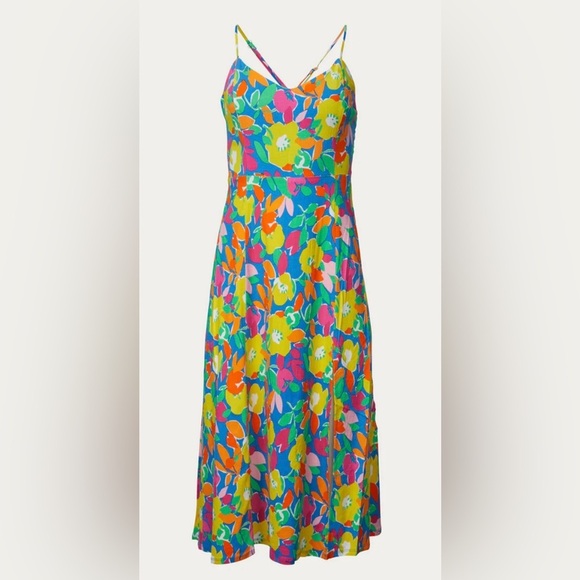 Sugarlips Floral Midi Dress Spaghetti Straps Size Small Yara Parting Ways - Picture 3 of 6